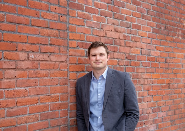 Male real estate agent